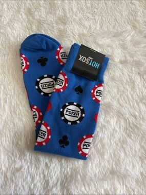 NWT MENS POKER THEMED HOTSOX